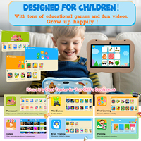Tablette pour enfants Capybara 7 pouces HD 16 Go Quad Core Écran capacitif Ensemble complet Étui en silicone souple Jeu éducatif 4G USB-C Nouveau