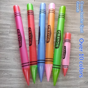 Crayons gonflables en plastique directement du fabricant, crayons néon, jouets, cadeaux pour les fêtes d'anniversaire pour les jeunes (7-14 ans) - Product Image 2