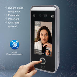 Système de contrôle d'accès et de pointage des heures avec reconnaissance faciale et empreintes digitales, vision nocturne, Wi-Fi TCP/IP, écran 4,3 pouces, système d'exploitation Linux - Product Image 2