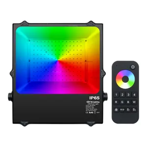 Açık için DMX 200W 150W 100W RGB LED projektör ışık su geçirmez renkli varyasyon