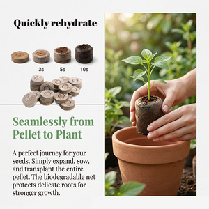 Zaailingblok <span class=keywords><strong>Coco</strong></span> Peat Compressie Vliesdoek Kokosvezel Klaar voor gebruik Hoge waterretentie Magisch Bodemmedium Onafhankelijk - Product Image 3