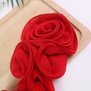 Corsage de encaje floral de chifón de lujo ecológico de Bozhou con rosas 3D de malla <span class=keywords><strong>para</strong></span> <span class=keywords><strong>vestido</strong></span> de novia - Product Image 4