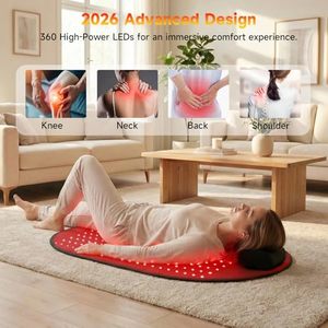 Tappetino per Terapia a Luce Rossa per il Corpo 100x60cm, 360 LED 660nm 850nm, Pad per Terapia a Luce Infrarossa per la Salute Generale del Corpo - Product Image 4