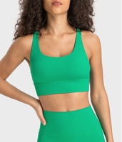 Professionele fitness yogabroekje voor dames, high impact active wear yogatoppen, klassieke cross-back push-up sportbeha voor de sportschool