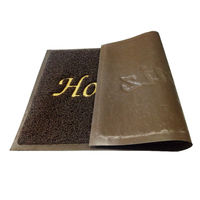 Tapis de porte avant de logo de bienvenue personnalisés antidérapants pour l'entrée à la maison
