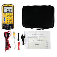 Kalibrator Suhu Multimeter VA702 Layar LCD Ganda Akurasi Tinggi Proteksi IP55 Termokopel Multi-Tipe Pengujian Input DC