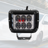 Promotion : Mini barre lumineuse LED bleue tout-terrain 4 pouces, projecteur combiné spot et flood 12V 36W pour voiture