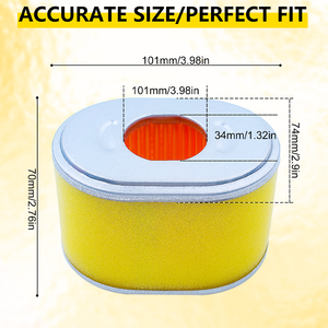 5 gói Bộ lọc không khí cho Honda GX160 GX200 <span class=keywords><strong>gx140</strong></span> GX100 gx110 gx120, adefol Bộ lọc không khí với pre-lọc chuyên nghiệp OEM Bộ lọc không khí - Product Image 2