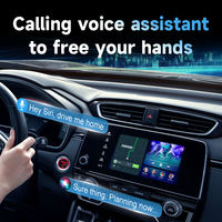 Adaptateur sans fil compatible avec CarPlay, câble USB pour connexion smartphone, navigation, musique, appels, écran de voiture