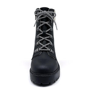 <span class=keywords><strong>Stivaletti</strong></span> classici neri genuini in PU accentuati eleganti e caldi <span class=keywords><strong>stivaletti</strong></span> Casual da <span class=keywords><strong>donna</strong></span> all'aperto - Product Image 4