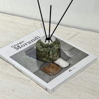 Diffuseur de parfum en marbre naturel de luxe avec logo personnalisé STONEKOCC, élégant ornement d'aromathérapie pour la pièce