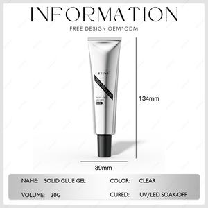 JTING - Pegamento de Gel Sólido en Tubo Duradero de 25 g, Pegamento Semisólido para Uñas Postizas, Marca Privada Personalizada OEM, Esmalte de Gel para Puntas de Uñas - Product Image 2
