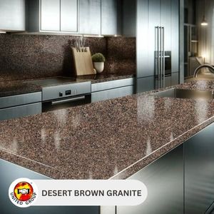 Dalles de granit brun désertique les plus vendues pour la décoration murale de cuisines, salles de bain, villas et hôpitaux - Exportation en gros - Product Image 5