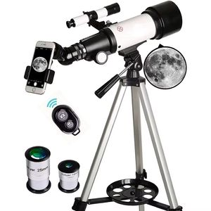 Habo/Habo 70mm Ouverture 400mm Réfracteur Astronomique Télescope pour Enfants Débutants Trépied en Métal Adaptateur de <span class=keywords><strong>Téléphone</strong></span> <span class=keywords><strong>Sans</strong></span> <span class=keywords><strong>Fil</strong></span> FMC - Product Image 6