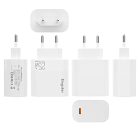 Chargeur mural portable haute puissance blanc 25W PD à charge rapide Type-C en matériau PC pour iPhone 17 16 15 Pro Max
