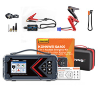 Démarreur portable 10000mAh 1000A 12V avec compresseur d'air 120PSI et gonfleur de pneus Konnwei SA600