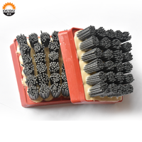 Brosse abrasive de diamant de Francfort de carbure de silicium de vente chaude pour la finition en cuir de surface en pierre