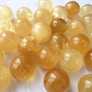 ลูกบอลคริสตัลแคลไซต์สีเหลืองธรรมชาติจากไอซ์แลนด์ สำหรับการบำบัด ตกแต่งบ้าน และของตกแต่ง - Product Image 3