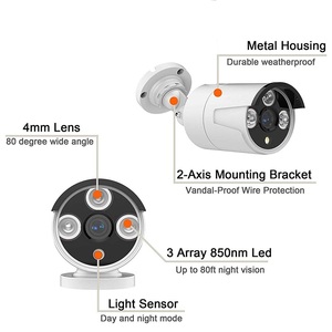 4CH 2mp Tuya Bán Chạy Nhất An Ninh Ngoài Trời 4CH <span class=keywords><strong>NVR</strong></span> Kit Full HD 4 Kênh POE IP Hệ Thống Camera - Product Image 3