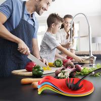 Support de fourchette et de cuillère de service en silicone personnalisé pour la cuisine, moderne, écologique, durable, sans BPA, avec logo personnalisé