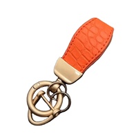 Porte-clés voiture en cuir avec logo en métal pour BMW Mercedes VW Audi Toyota Honda Lexus Hyundai Kia Ford porte-clés accessoires anti-perte