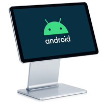 Terminal de point de vente Android ultra-plat 15,6 pouces argenté avec écran tactile, faible MOQ, approvisionnement en gros, vente en gros d'usine