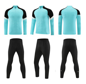 Maglia da Calcio a Mezza Zip a Maniche Lunghe per Allenamento, Corsa e Sport all'Aperto, Abbigliamento Casual Autunno-Inverno - Product Image 2