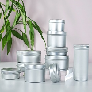 Pot en aluminium vide de haute qualité pour emballage, pot en aluminium noir mat pour pommade et crème à barbe avec bouchon à vis - Product Image 6