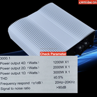 Amplificateur de voiture monobloc classe D brésilien RMS 3000W pour haut-parleur médium et subwoofer, pleine gamme 3K 1 ohm, basses puissantes
