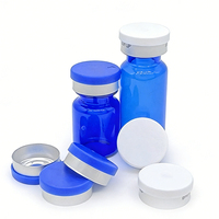 Flacons en verre ambré bleu de 3 ml à 10 ml, ampoules pharmaceutiques, flacons en verre cosmétiques, flacons en verre médicaux pour la beauté, flacons en verre anti-lumière