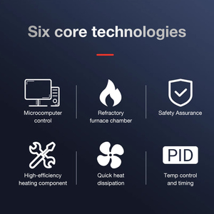Precio de fábrica Horno de mufla de laboratorio inteligente Control de alta temperatura 1000 ° C/1200 ° C Equipo de calentamiento constante - Product Image 3