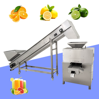 Industriële citruspers voor citroen, sinaasappel en passievrucht, dubbele rollerpers, slowjuicer, sapcentrifuge