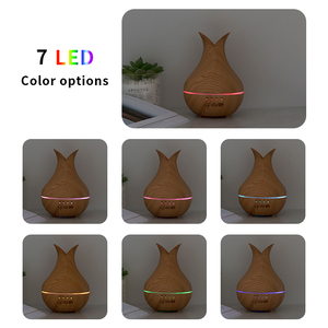 120ML Hương Thơm Bằng Gỗ <span class=keywords><strong>Mini</strong></span> Air Mist Maker Diffuser Máy Tạo Độ Ẩm Siêu Âm Với Máy Phun Sương Hương Liệu Đầy Màu Sắc Cho Gia Đình - Product Image 3