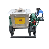 Inducción Electromagnética Inclinable de Metales Preciosos de Frecuencia Media y Alta, 400kw 380V, Marca Shuncheng, Personalizada por el Fabricante