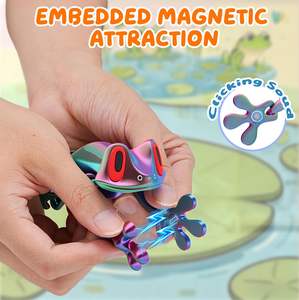 Aimants grenouilles articulés en plastique en gros - Aimants puissants imprimés en 3D pour TikTok, article tendance, approvisionnement en vrac, Animal Crossing - Product Image 4