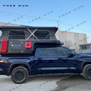 Camper amovible pour camion, type pop-up, en aluminium, à parois souples, compatible avec les bacs de camion Toyota Tundra de 5,5 pi, 6 pi et 6,5 pi - Product Image 2