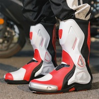 Bottes de moto Jiugu Lang, bottes Chopper toutes saisons, bottes de course professionnelles de protection pour le tourisme