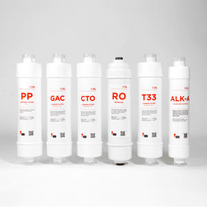 تصفية المياه القلوية RO نظام 6 مراحل PP UDF co RO غشاء T33 خرطوشة معدنية للمنزل الفندق - Product Image 3