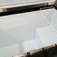 Congélateur horizontal à porte unique de 260 L, grande capacité, adapté à un usage domestique et en dortoir, congélation rapide, congélateurs coffres profonds