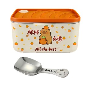 Stainless Steel Lunch <b>Box</b> Rectangle <b>Plastic</b> Lid Cartoon Design Microwave Safe For Adults Office Students - Product Image 1