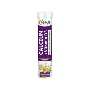 Comprimés effervescents OEM ODM Calcium Vitamine D3 sans sucre, sans lactose, sans gluten, sans conservateur, pour soutenir les dents, les os, les articulations et l'immunité - Product Image 1