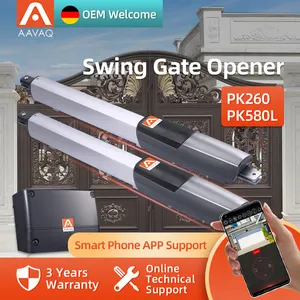Aavaq Hoge Kwaliteit China Populaire Huis Elektrische Swing Gate Opener Afstandsbediening Dubbele Geautomatiseerde Swing Gate Motoren Opener