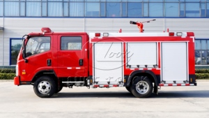 Camion de pompiers Foton 3 tonnes économique avec châssis fiable, véhicule HAZMAT pour petites stations de pompiers - Product Image 6