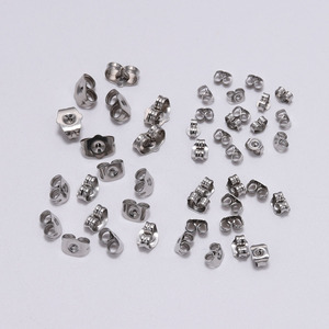 Cierres de Mariposa de Acero Inoxidable para Pendientes de 4mm, 5mm, 6mm, 8mm, Accesorios de Joyería - Product Image 2
