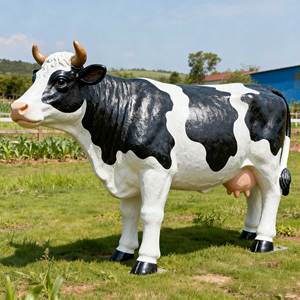 Customized Large Resin Cow <strong>Statue</strong>, Cow Sculpture, Outdoor Farm, Grassland Decoration - Product Image 3