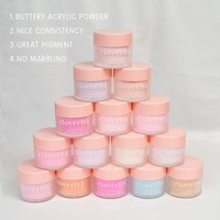 Poudre acrylique EMA rose lisse de haute qualité prête à être expédiée, sans effet marbré, 10 ml, 1 oz, 2 oz, ensemble de poudre acrylique onctueuse