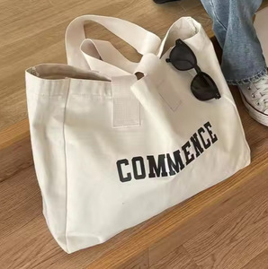 Extra Large <strong>Canvas</strong> <strong>Tote</strong> Bag 100% Cotton 28\" X 8\" X 16\" Reusable Big Grocery Shopping Beach <strong>Totes</strong> - Product Image 3