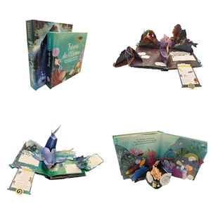 Tùy chỉnh <span class=keywords><strong>hardback</strong></span> trẻ em bảng màu Cuốn Sách Màu 3D Pop Up Board in ấn cuốn sách cho trẻ em tương Tác Giáo Dục cuốn Sách Câu Chuyện - Product Image 2