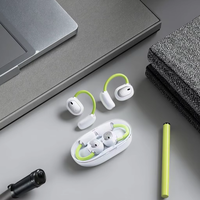 Auriculares Inalámbricos Universales OWS Open Ear con Bluetooth 5.4, Ultraligeros, Cómodos, Sonido Estéreo, para Música y Juegos, Conducción de Aire, LED, Resistentes al Agua