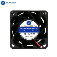 Ventilateur axial DC à commande PWM avec deux roulements à billes AM6038M12B 60x60x38mm pour châssis de serveur, onduleur